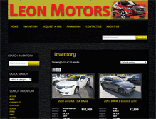 Tablet Screenshot of leonmotors831.com